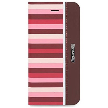 iPhone 6 Plus iPhone 6s Plus [KANADE] デザインPUレザーカバー レッド スタンド機能 LEPLUS