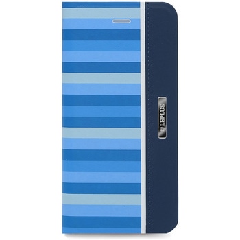 iPhone 6 Plus iPhone 6s Plus [KANADE] デザインPUレザーカバー ブルー スタンド機能 LEPLUS