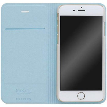iPhone 6 Plus iPhone 6s Plus [KANADE] デザインPUレザーカバー ブルー スタンド機能 LEPLUS