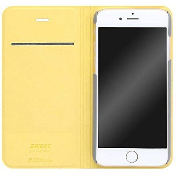 iPhone 6 Plus iPhone 6s Plus [SWEAT] デザインPUレザーカバー グリーン スタンド機能 LEPLUS
