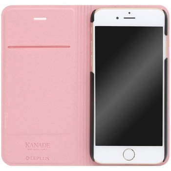 iPhone 6 iPhone 6s [KANADE] デザインPUレザーカバー レッド スタンド機能 LEPLUS
