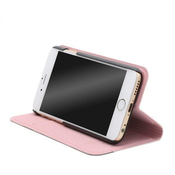 iPhone 6 iPhone 6s [KANADE] デザインPUレザーカバー レッド スタンド機能 LEPLUS