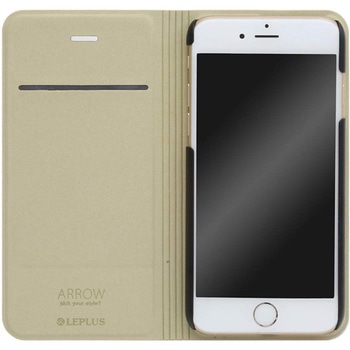 iPhone 6 iPhone 6s [ARROW] デザインPUレザーカバー ピンク スタンド機能 LEPLUS