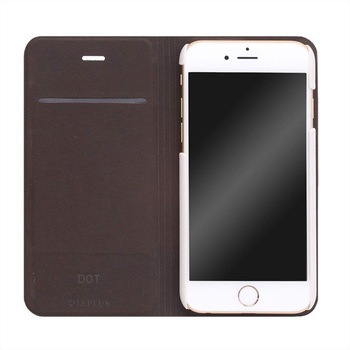 iPhone 6 iPhone 6s [DOT] デザインPUレザーカバー レッド スタンド機能 LEPLUS