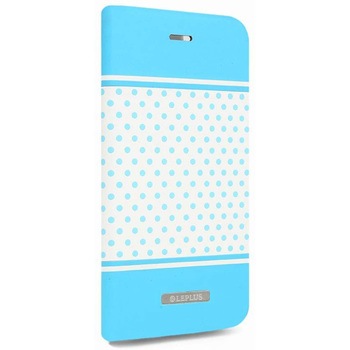 iPhone 6 iPhone 6s [DOT] デザインPUレザーカバー ブルー スタンド機能 LEPLUS