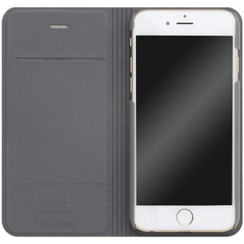 iPhone 6 iPhone 6s [SOFT] デザインPUレザーカバー ブルー スタンド機能 LEPLUS