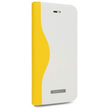 iPhone 6 iPhone 6s [SOFT] デザインPUレザーカバー イエロー スタンド機能 - LEPLUS