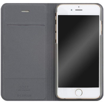 iPhone 6 iPhone 6s [SOFT] デザインPUレザーカバー イエロー スタンド機能 - LEPLUS