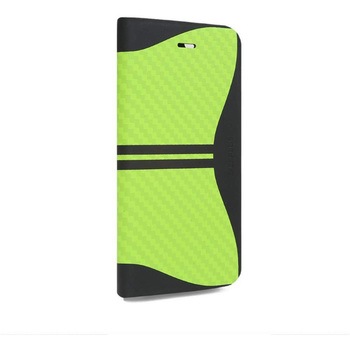 iPhone 6 iPhone 6s [RUSH] デザインPUレザーカバー グリーン スタンド機能 LEPLUS