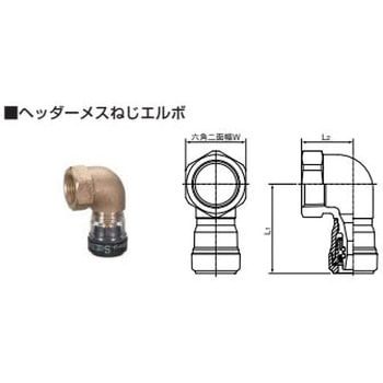 エスロカチットS ヘッダーメスねじエルボ セキスイ
