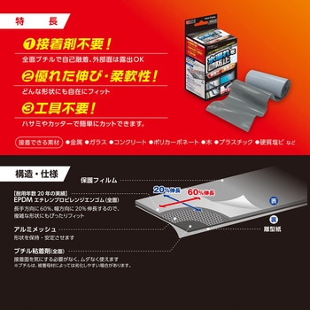 万能水漏れ防止シート 「ファストフラッシュ」 WAKI