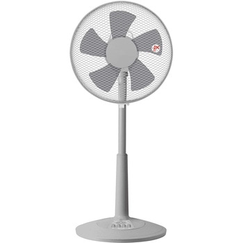 YLT-C30(GY) 扇風機 左右首振り 風量3段階 押しボタン 切りタイマー付き 静音 YAMAZEN(山善) 41780683