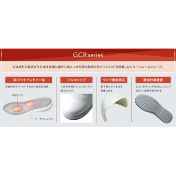 トウガード付 静電安全靴 GCR1200 フルCAP ミドリ安全