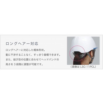 女性用FRP製ヘルメット LSC-11F α ミドリ安全