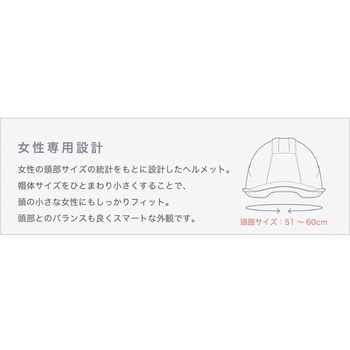 女性用FRP製ヘルメット LSC-11F α ミドリ安全