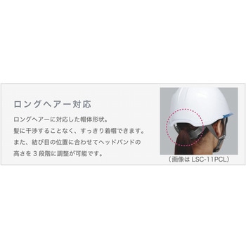 女性用FRP製ヘルメット LSC-11F α ミドリ安全