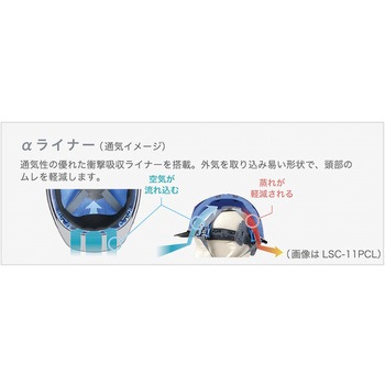 女性用FRP製ヘルメット LSC-11F α ミドリ安全