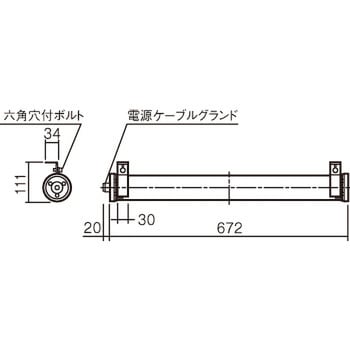 NNFJ21311LE9 LEDタスクライト ガラスシリンダー パナソニック