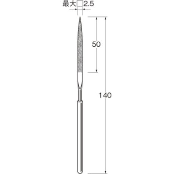 手作業用ダイヤモンドヤスリ リューター(日本精密機械工作)