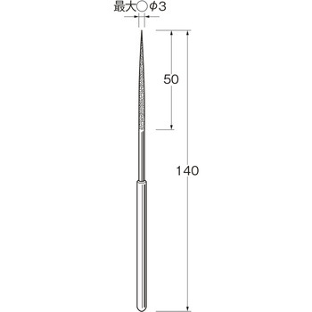 手作業用ダイヤモンドヤスリ リューター(日本精密機械工作)