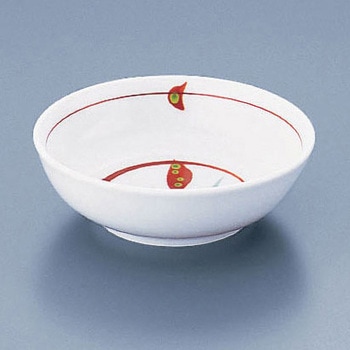 赤絵芦取鉢 丸モ高木陶器