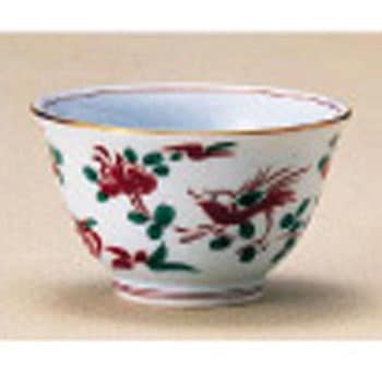 赤絵千茶 丸モ高木陶器