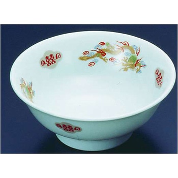 陶器『金彩竜』 高台丼 7.5 三井陶器