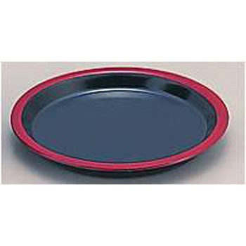 ヤクミ皿 黒天朱 若泉漆器