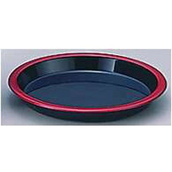 ヤクミ皿 黒天朱 若泉漆器