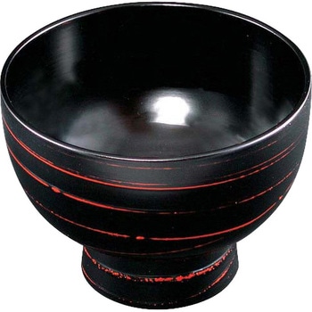 河和田椀 うず曙内黒 福井クラフト