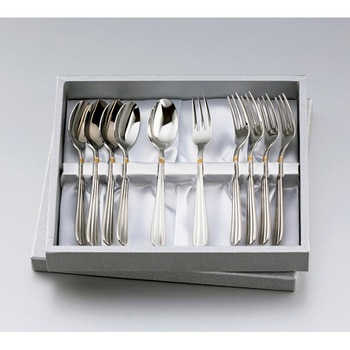 M⑩ラッキーウッド サントラル金彩 カトラリーセット（25本:5種✕5本