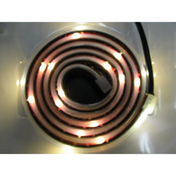リモコン付流れるLEDテープライト (1m / ACアダプタ付) メイワパーツ