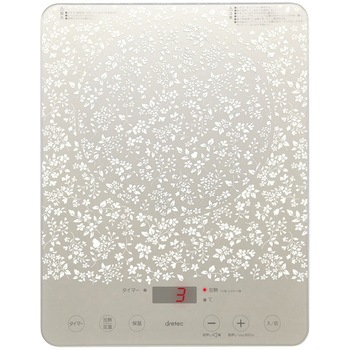 【未使用品】Dretec（ドリテック）DI-117IHクッカー「ソッティ」 便利なうす型フラットタイプ DI-117IHクッカー「ソッティ」 - 株式会社ドリテック
