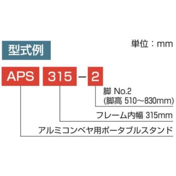 グラビティ用脚 フリーローラ APS脚 ポータブル脚 APS-1型 オークラ輸送機