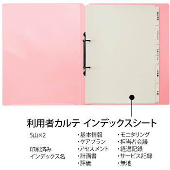 ファイル たすけあ 利用者カルテ リングファイル プラス(文具)