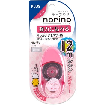 テープのり norino (ノリノコロ) 強力に貼れる (12m) プラス(文具)