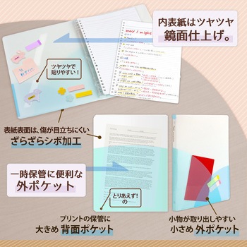Pasty (パスティ) ルーズリーフバインダー スリム B5 プラス(文具)