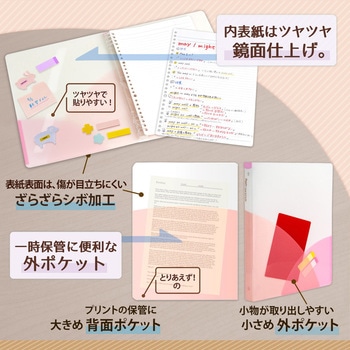 Pasty (パスティ) ルーズリーフバインダー ワイド B5 プラス(文具)