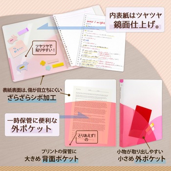 Pasty (パスティ) ルーズリーフバインダー ワイド B5 プラス(文具)