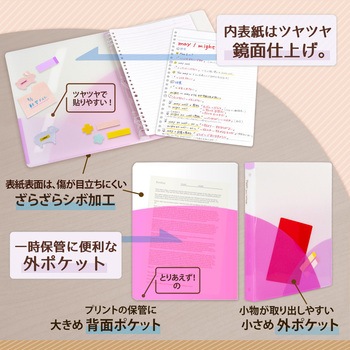 Pasty (パスティ) ルーズリーフバインダー ワイド B5 プラス(文具)