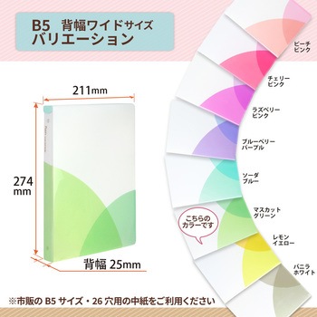 Pasty (パスティ) ルーズリーフバインダー ワイド B5 プラス(文具)