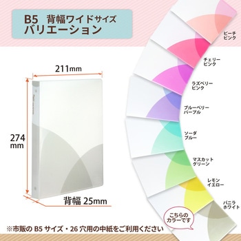 Pasty (パスティ) ルーズリーフバインダー ワイド B5 プラス(文具)