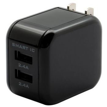 USB Type-A2ポート 合計4.8A出力 急速充電対応 AC充電器 OWLTECH