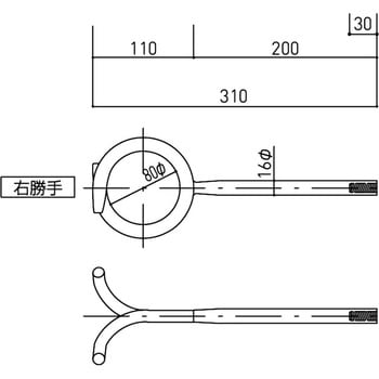 SK-3100S 旗立金物 1本 神栄ホームクリエイト(旧新協和) 【通販サイト