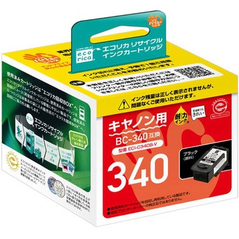 リサイクルインク キヤノン対応 BC-340/341互換 エコリカ