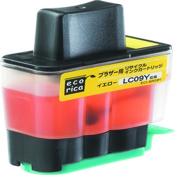LC09Yリサイクルインクカートリッジ イエロー(染料) エコリカ