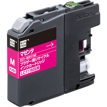LC111Mリサイクルインクカートリッジ マゼンタ(染料) エコリカ