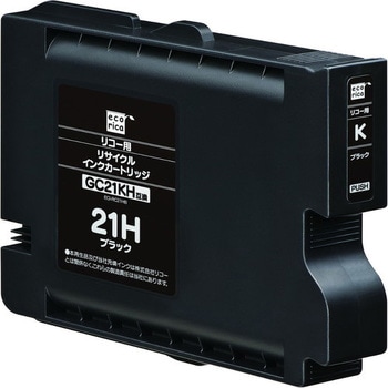 GC21KH リサイクルインクカートリッジ ブラック(顔料) エコリカ