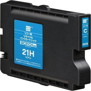 GC21CH リサイクルインクカートリッジ シアン(顔料) エコリカ
