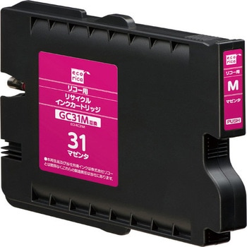 GC31Mリサイクルインクカートリッジ マゼンタ(顔料) エコリカ